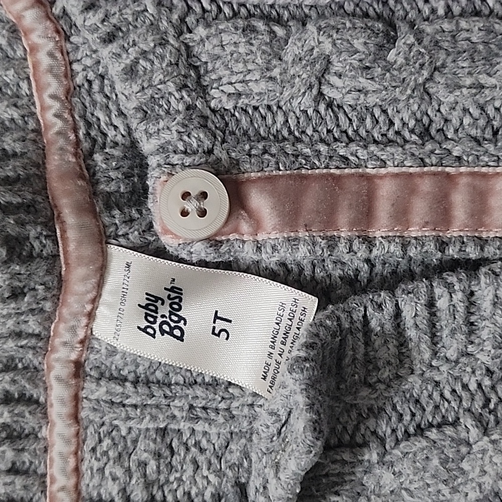 Grey 5T girl sweater - Picture 2 of 3